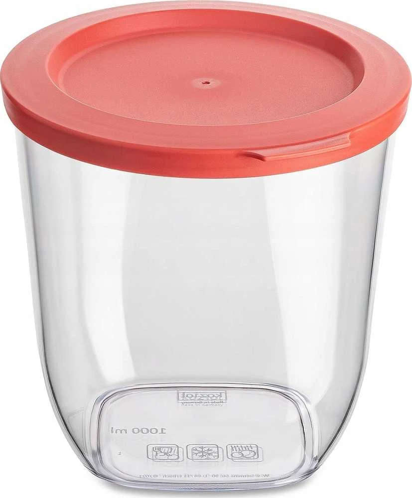 Plastikinis indas biriems maisto produktams CONNECT, sandarus, 1000 ml, KOZIOL