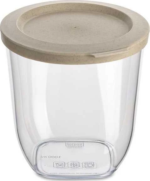 Plastikinis indas biriems maisto produktams CONNECT, sandarus, 1000 ml, KOZIOL