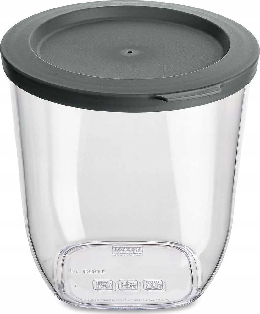 Plastikinis indas biriems maisto produktams CONNECT, sandarus, 1000 ml, KOZIOL