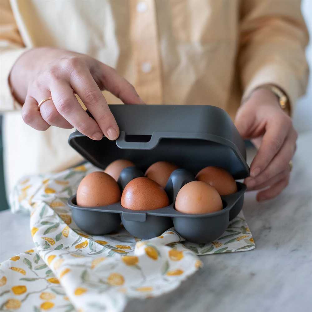 PIECES EGGS TO GO MINI kiaušinių konteineris, 6 vnt., KOZIOL
