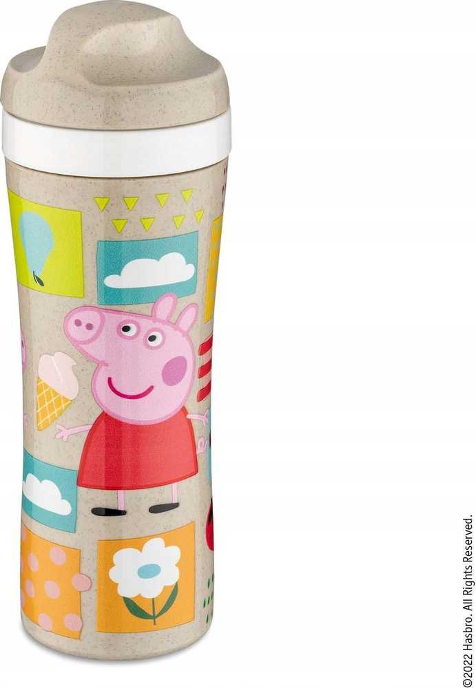 Vaikiškas buteliukas Organic Peppa Pig Koziol 425 ml