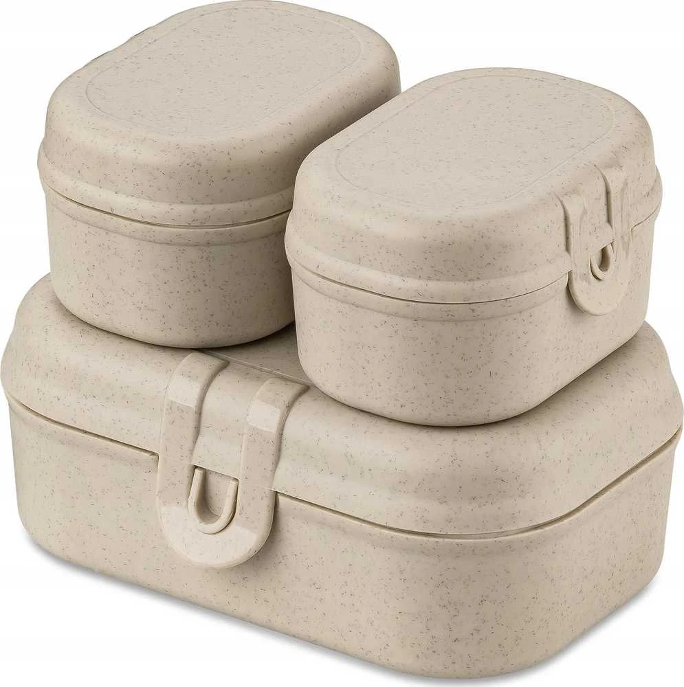 Koziol Pietų dėžutė PASCAL READY MINI, 3 indelių rinkinys, KOZIOL