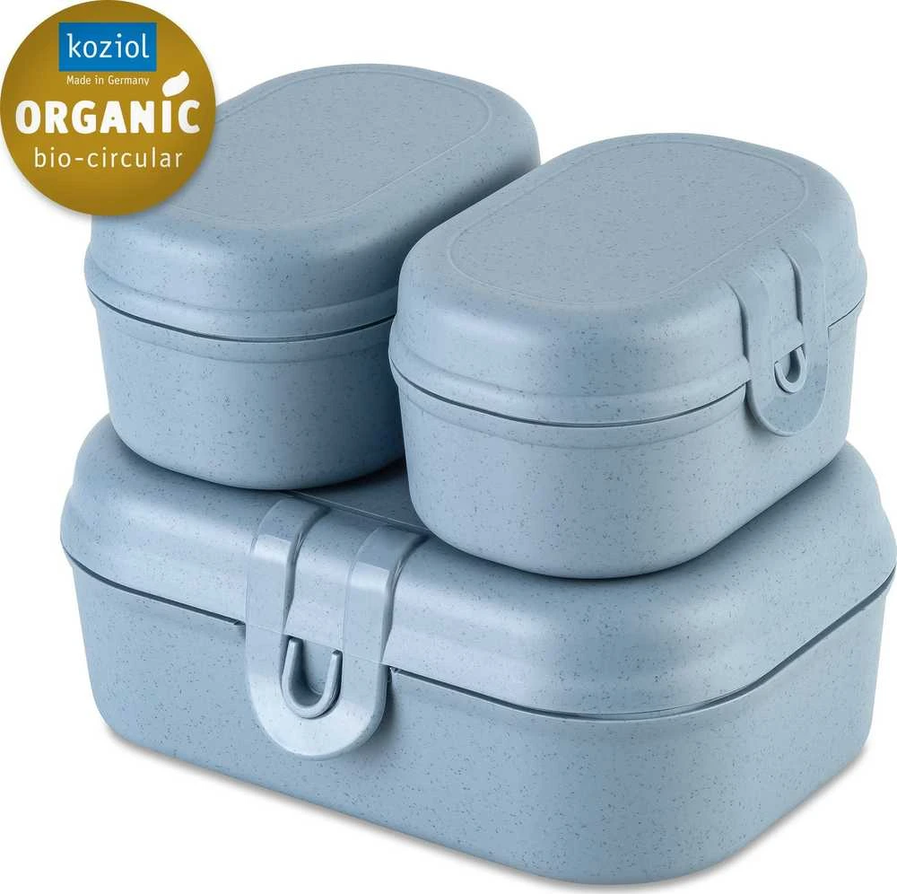 Koziol Pietų dėžutė PASCAL READY MINI, 3 indelių rinkinys, KOZIOL