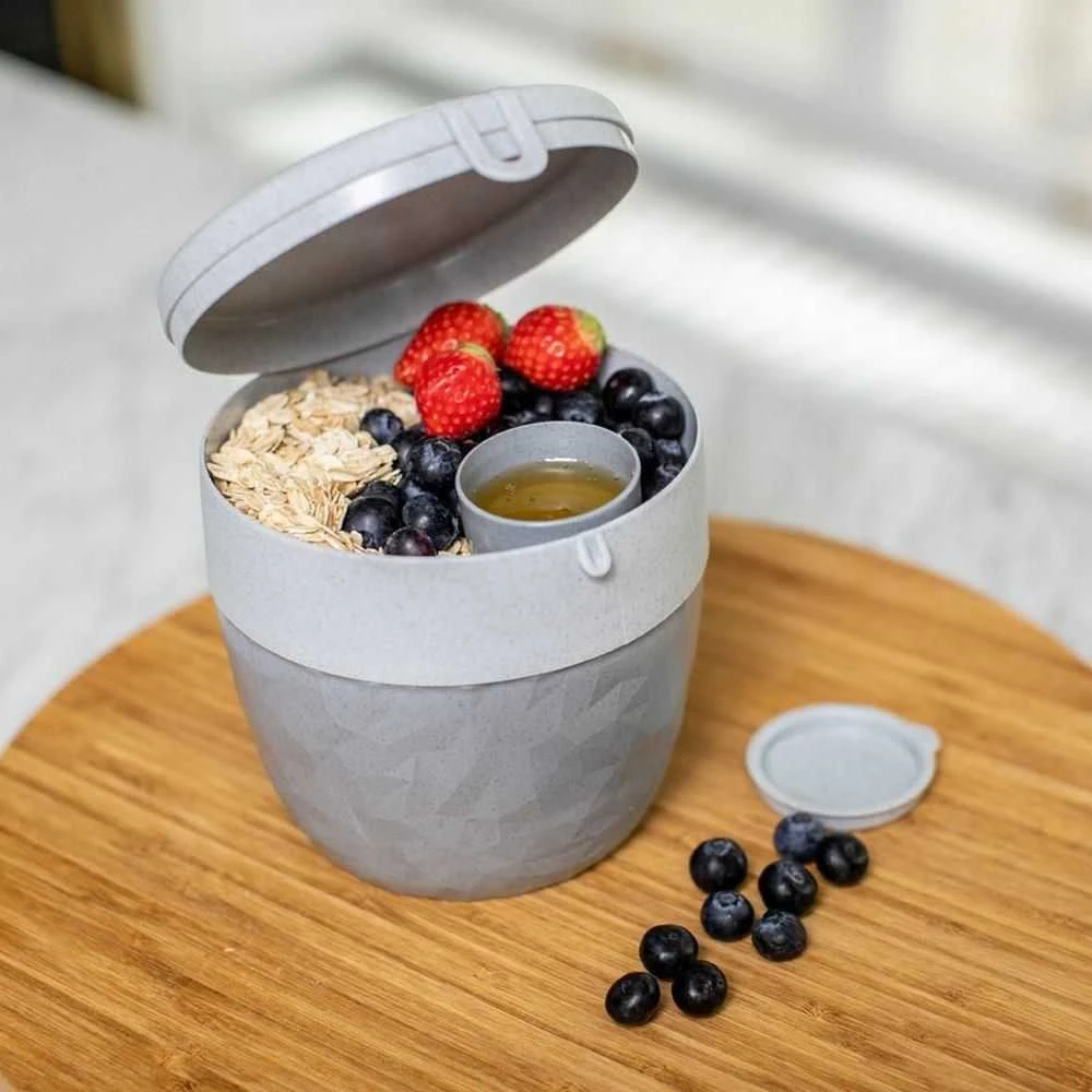 Pusryčiai, indelis salotoms ir užpilui BENTOBOX L, 3 vnt., KOZIOL