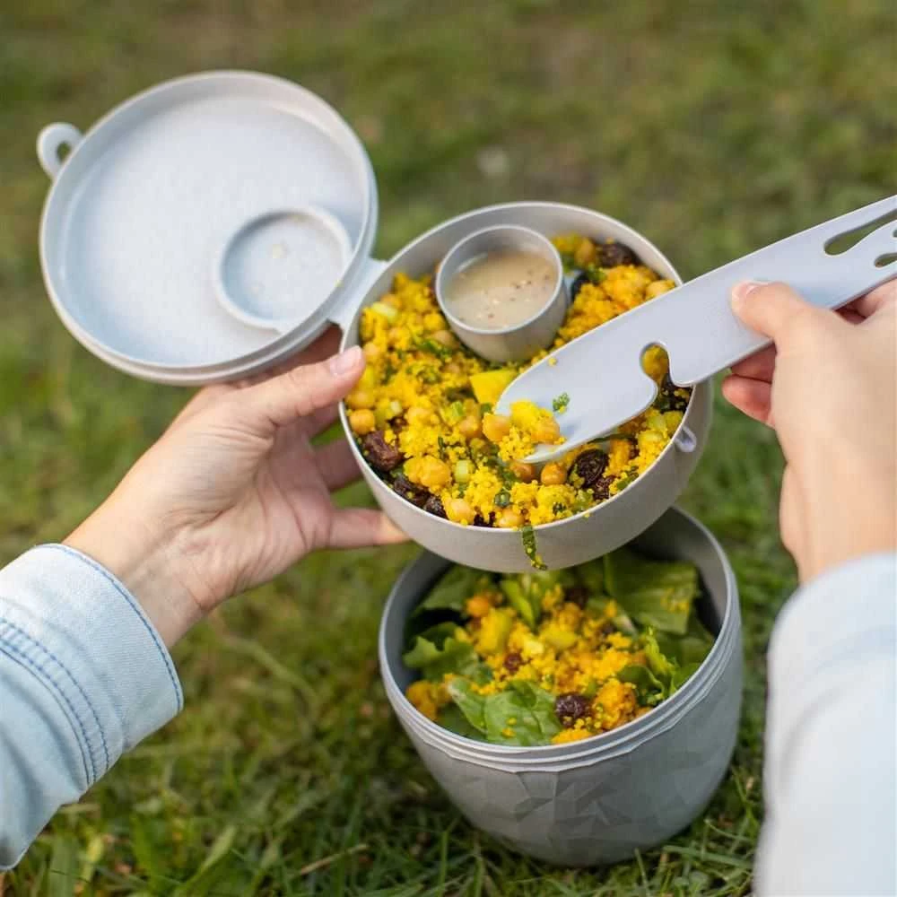 Pusryčiai, indelis salotoms ir užpilui BENTOBOX L, 3 vnt., KOZIOL