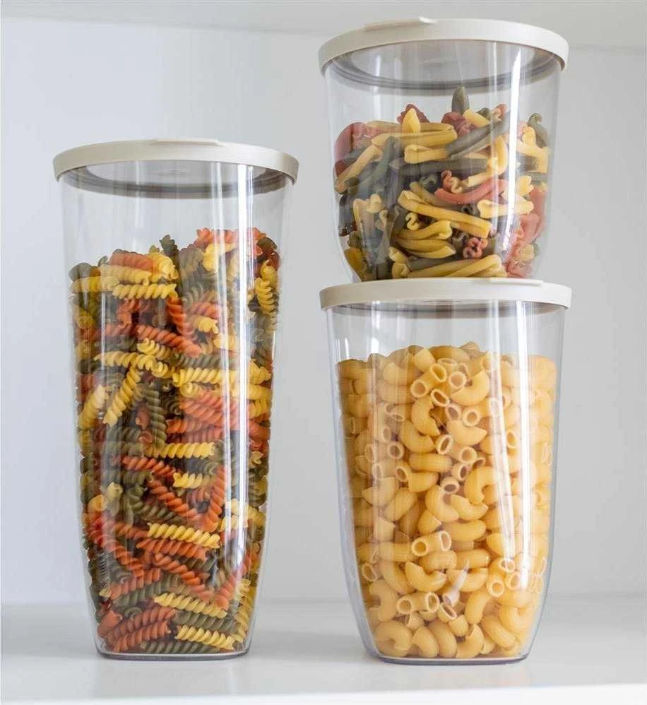 Plastikinis indas biriems maisto produktams CONNECT, sandarus, 2000 ml, KOZIOL