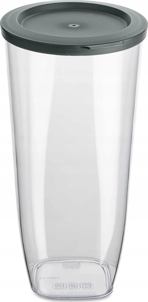 Plastikinis indas biriems maisto produktams CONNECT, sandarus, 2000 ml, KOZIOL
