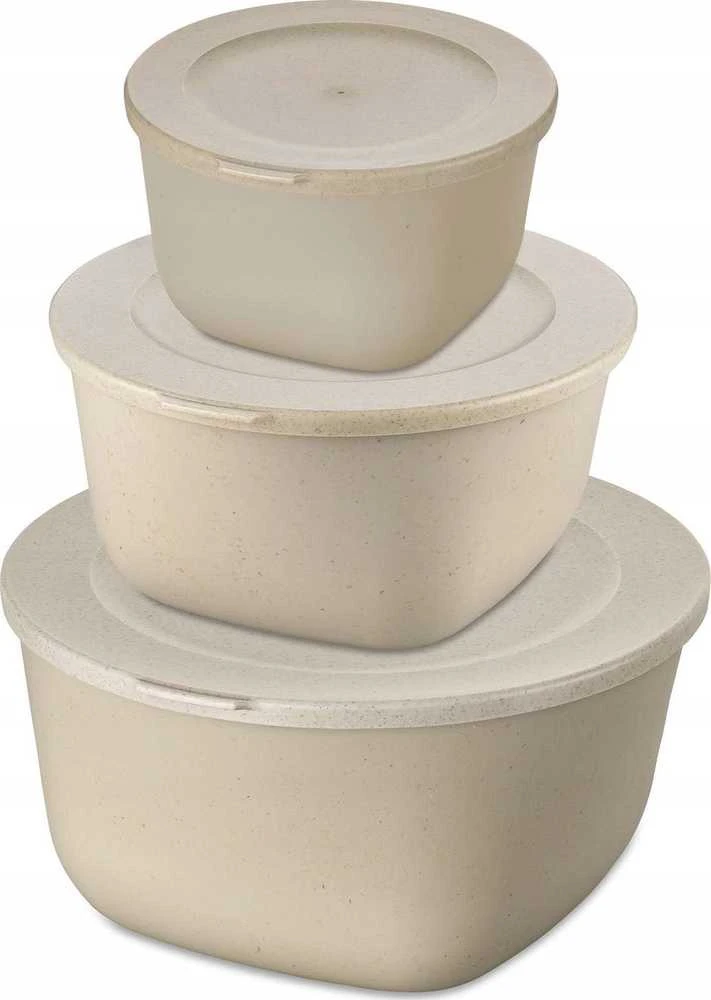 Dėžutė su dangteliu 1l + 2l + 4l, CONNECT BOX SET STOCKHOLM, rinkinys 3 vnt., KOZIOL