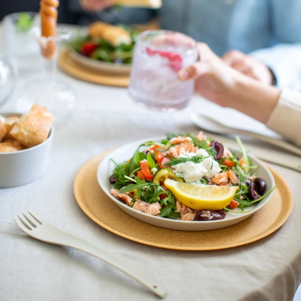 CONNECT pietų lėkštės, Ø 25 cm, 4 vnt., KOZIOL