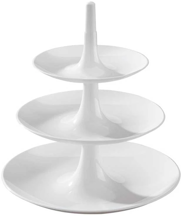 Desertų stovas Etagère KOZIOL, BABELL L, 340 x 314 x 314 mm, baltos sp.