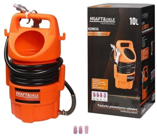 „Kraft&Dele“ smėliasrovė su sifonu 10 l (KD5932)