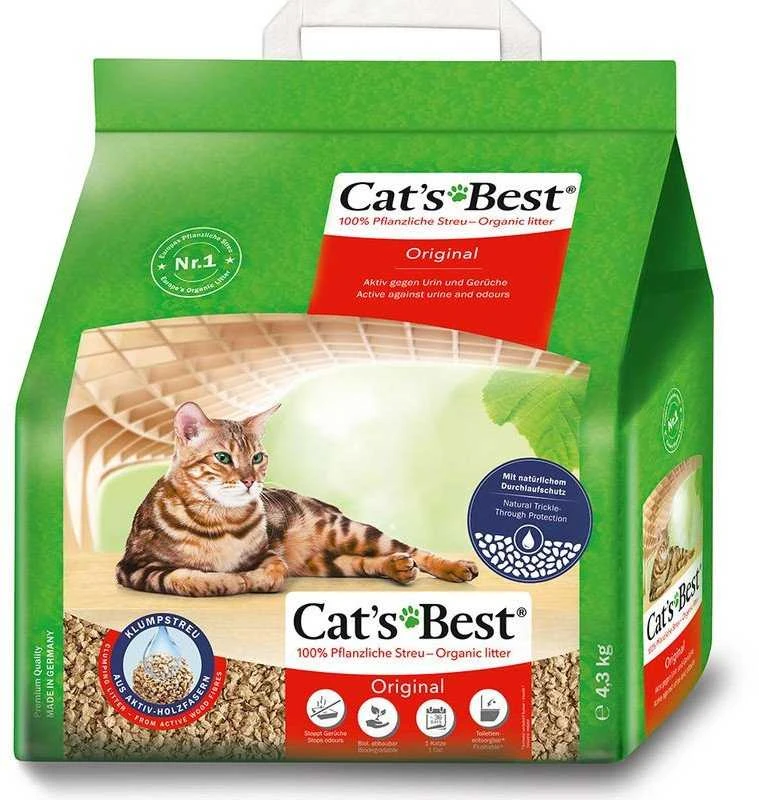 Cats Best OkoPlus Original Natūralus kraikas katėms 10L