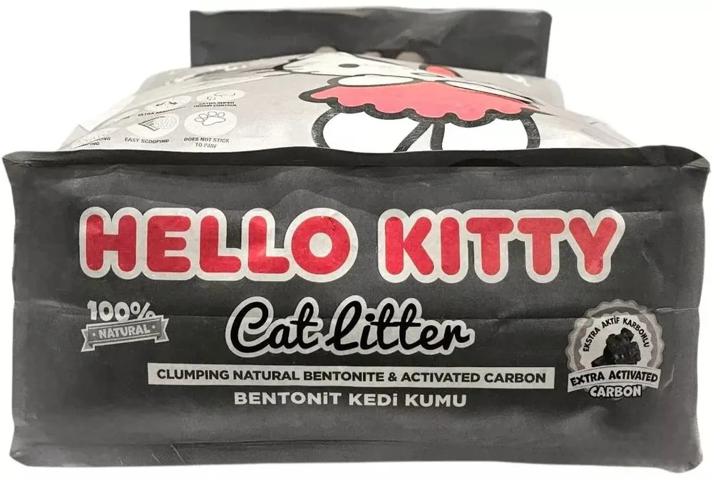 HelloKitty kačių kraikas Hello Kitty, bentonito kačių kraikas su aktyvuota anglimi 10 l