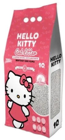 Bentonitinis kraikas katėms Sanicat Hello Kitty Baby Powder, 10 l