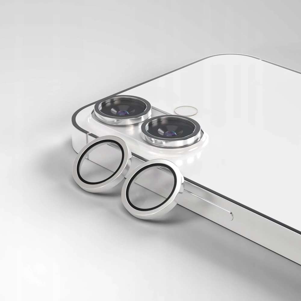 Krainagsm Telforceone Etteri objektyvo apsauga, skirta iPhone 17, balta