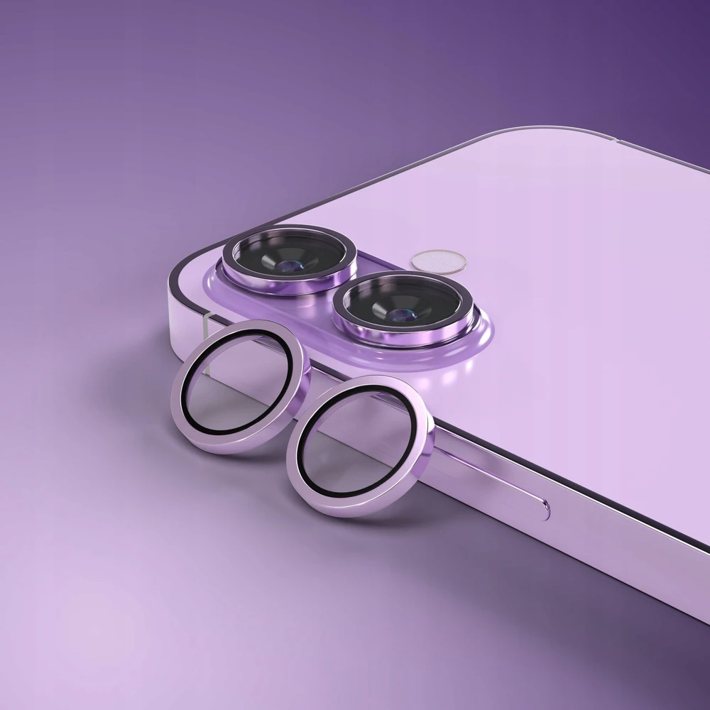 Krainagsm Telforceone Etteri camera lens protector for iPhone 17 violetinė