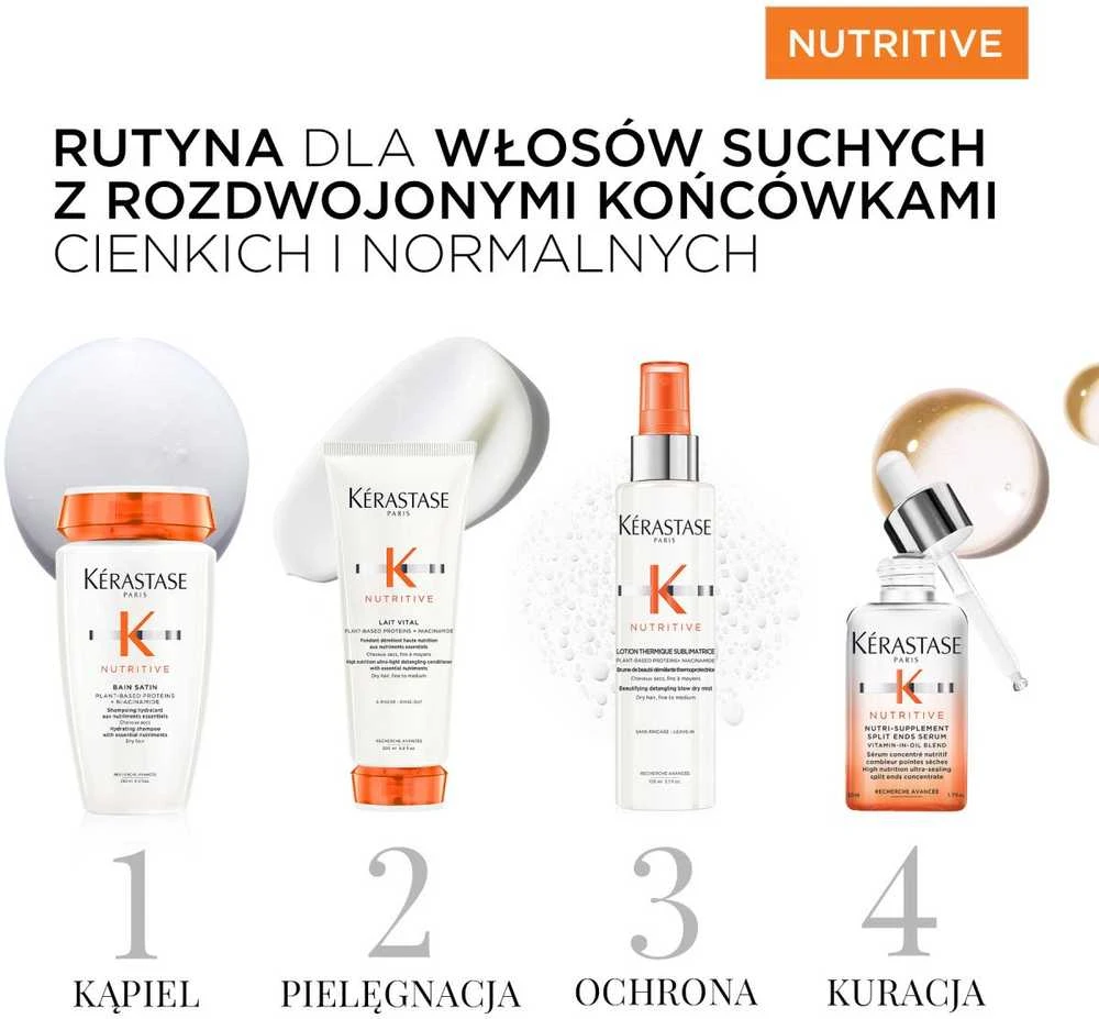 Kérastase Nutritive Nutri-Supplement Split Ends Serum maitinantis serumas galvos odai, 50 ml