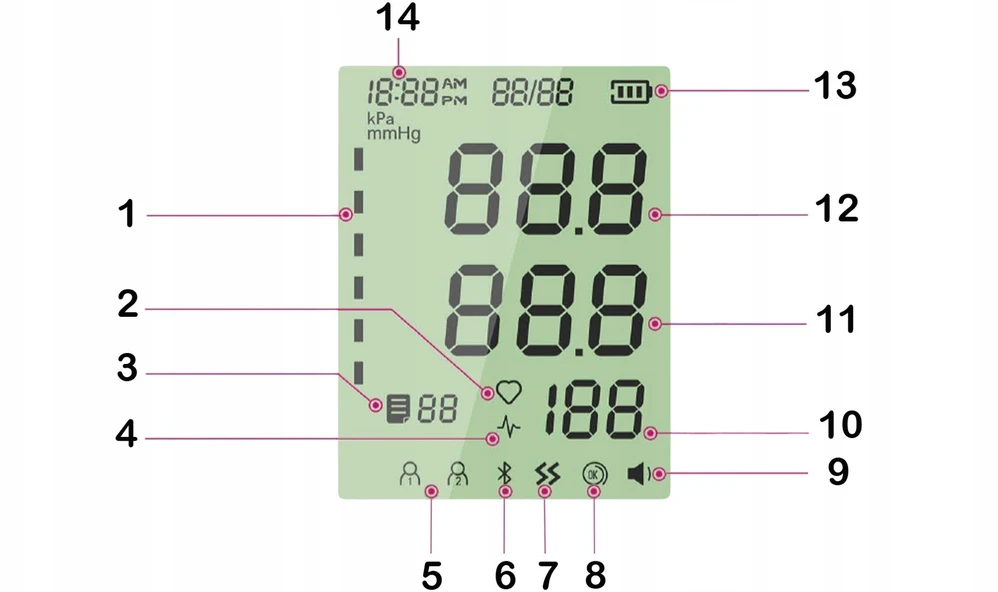 Kraujospūdžio matuoklis Jumper JPD-HA120 Bluetooth balta