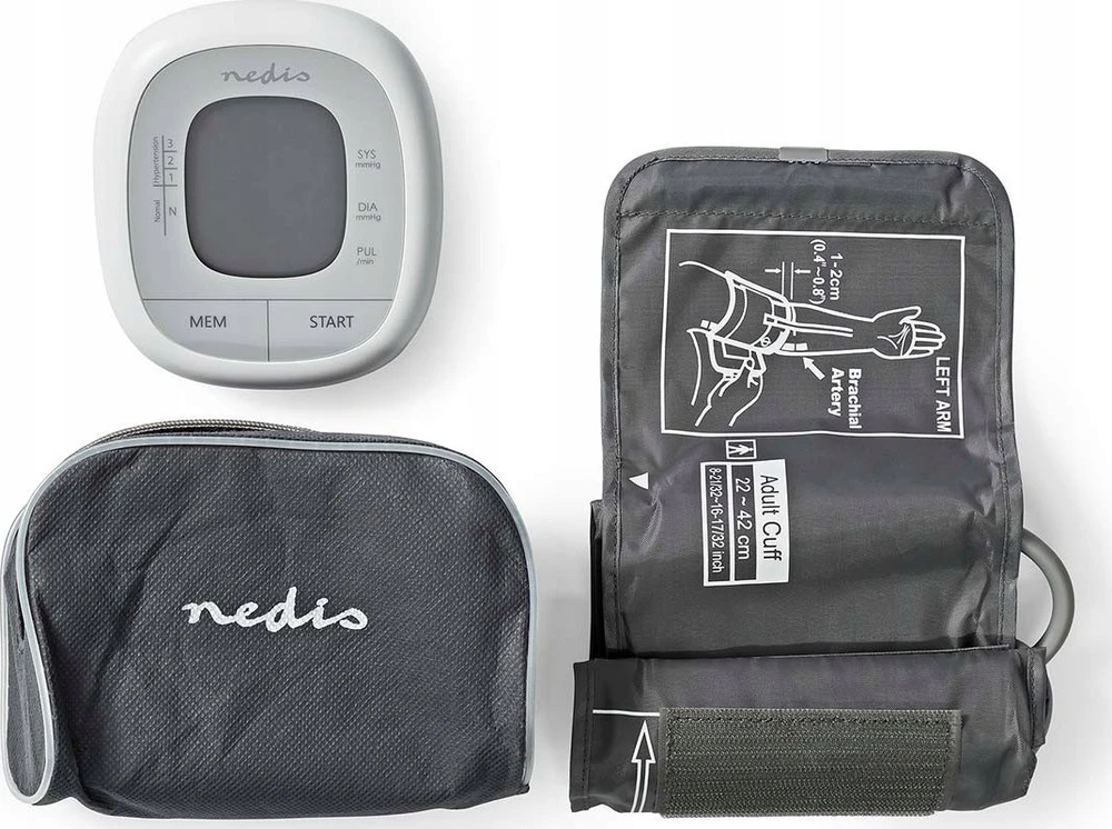 Nedis HCBL400WT kraujospūdžio matuoklis dilbio automatinis