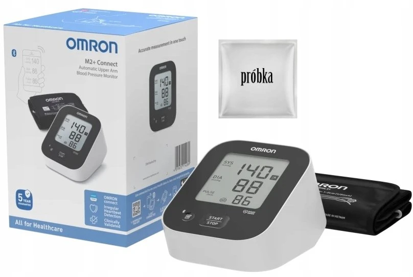 Omron M2+ Connect kraujospūdžio matuoklis Juodas