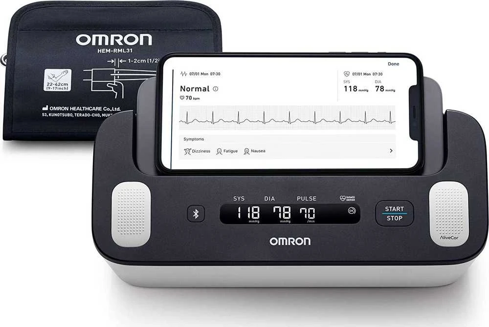 Kraujospūdžio matuoklis „Omron Complete“ viršutinio svirties automatinis