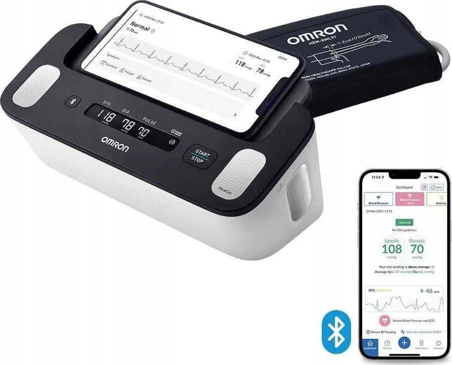 Kraujospūdžio matuoklis „Omron Complete“ viršutinio svirties automatinis