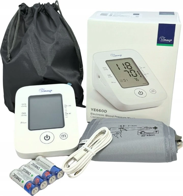 Kraujospūdžio matuoklis Timago Kraujo Spaudimo Matuoklis - Yuwell YE-660B Automatinis