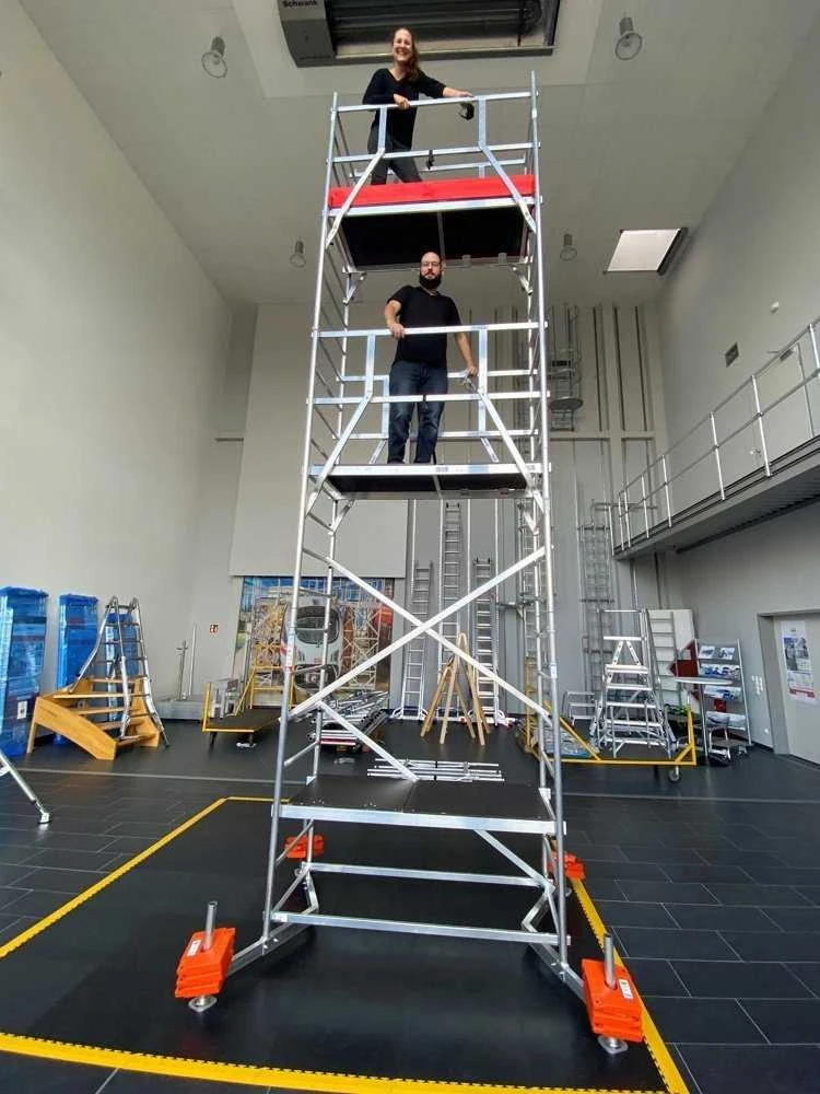 KRAUSE RUSZTOWANIE CLIMTEC KOMPLETNE 7m ALUMINIOWE BAZOWE+ 2 KONDYGNACJE