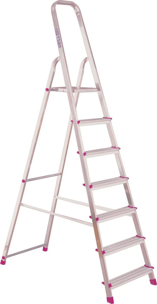Kopėčios KRAUSE Corda, 7 pakopų, aliumininės, vienpusės, maks. darbinis aukštis 340 cm