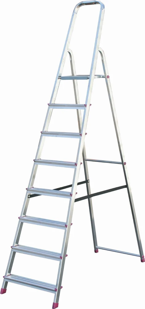 Kopėčios KRAUSE Corda, 8 pakopų, aliumininės, vienpusės, maks. darbinis aukštis 365 cm