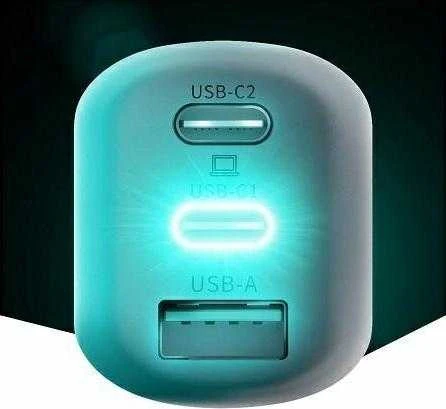 Įkroviklis buitinis 3mk HyperCharger 65W 2xUSB-C, 1xUSB-A PD 3.0/QC 4.0 baltas