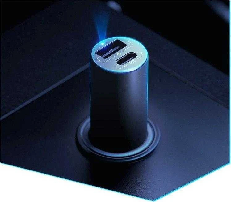 Įkroviklis automobilinis 3mk Hyper Car Charger 100W 1xUSB-C + 1xUSB-A
