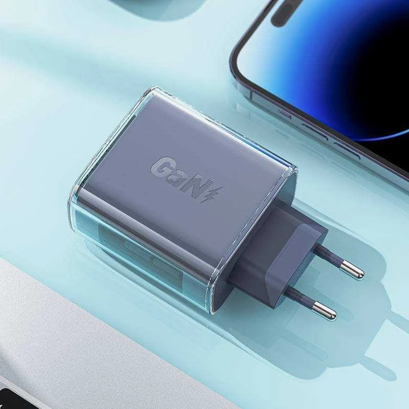 Sieninis įkroviklis Acefast A45, 2x USB-C, 1xUSB-A, 65W PD (žalias)
