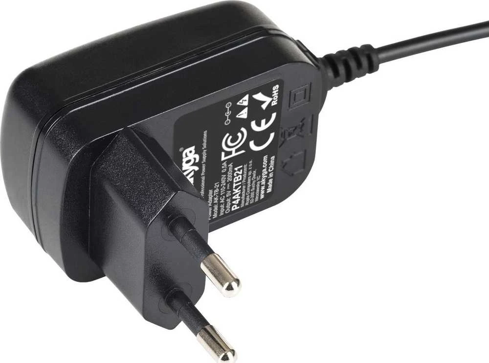 Akyga AK-TB-21 5V/2A 10W impulsinis maitinimo šaltinis - DC kištukas 2.5/0.7mm