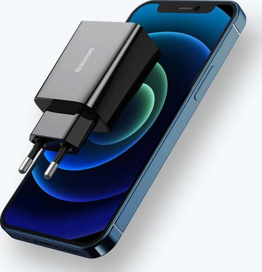 Baseus Speed Mini greitas įkroviklis USB-C PD 3A 20W juodas