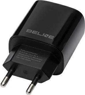 BELINE ORDER NETWORK. 1X USB-C 20W Juoda / Juodas (ONLY HEAD) PD 3.0 BLNCB20