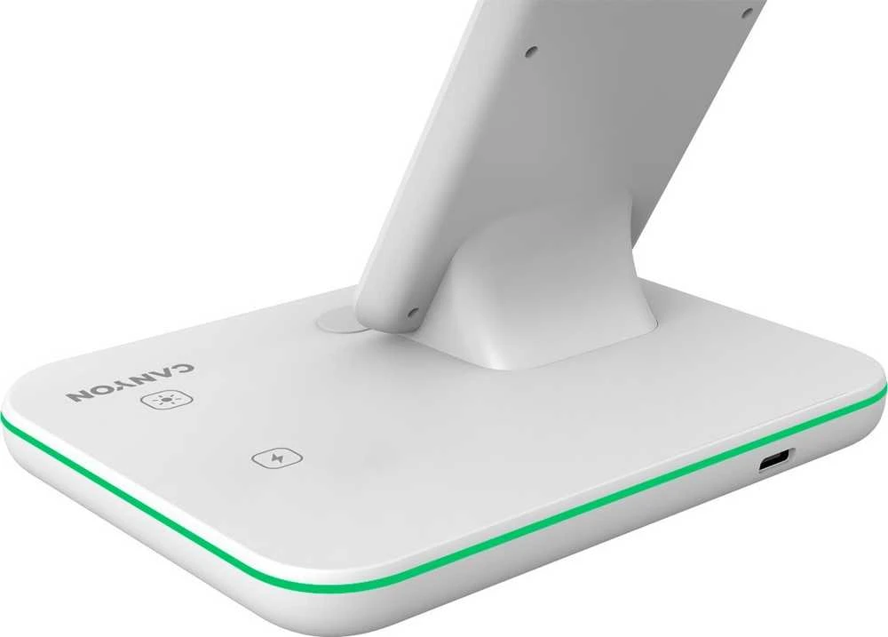 Universalus Belaidis įkroviklis Canyon 3in1 Wireless Charger WS-303, tinka vienu metu įkrauti Apple Watch, iPhone ir Airpods