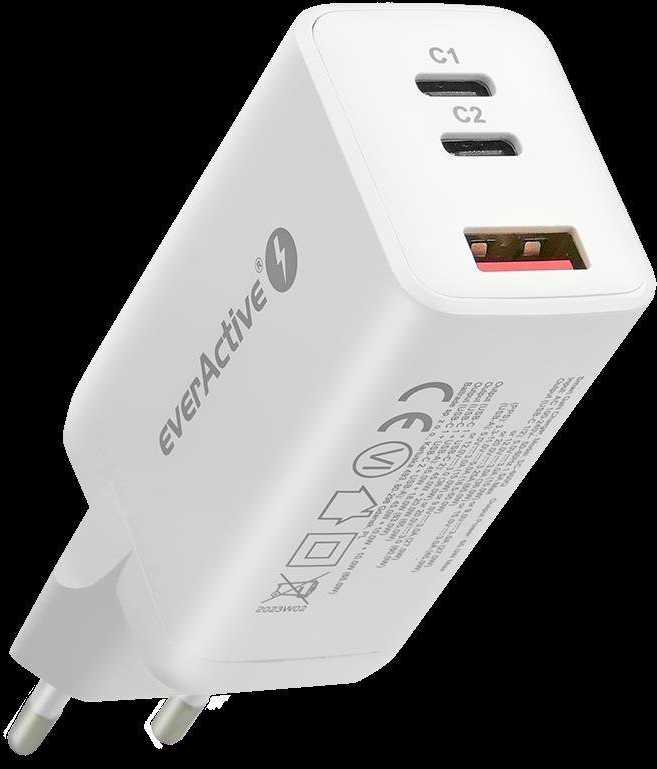 everActive 5-20V USB QC 3.0 ir USB-C PD PPS QC4+ 65W GaN įkroviklis SC-650Q