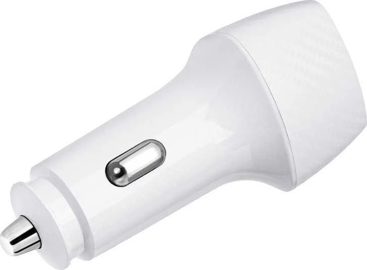Įkroviklis automobilinis Forcell (CC50-1A1C) (1xUSB-C; 1xUSB; 5A 38W) baltas
