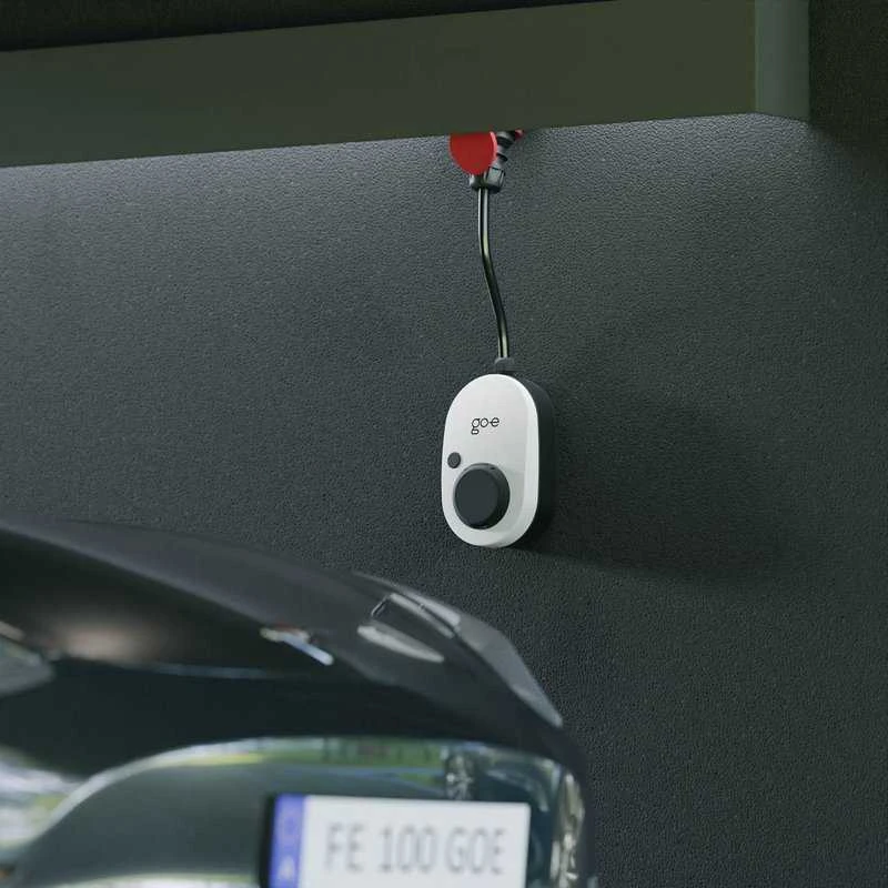 Go Echarger go-e įkroviklis Gemini flex Wallbox, 22kW, 32A CEE raudonas kištukas, baltas