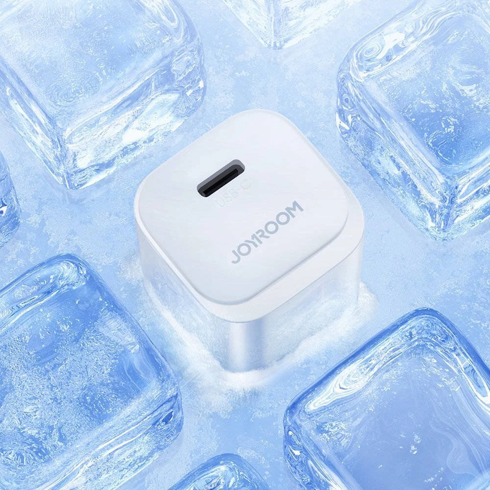Įkroviklis Joyroom JR-TCF02 20W USB-C + USB-C iki Lightning kabelis 1,0m baltas