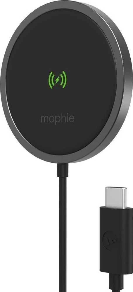 „Mophie Snap+“ belaidžio įkrovimo padėklas „MagSafe“ – „Android“ 15 W, „iOS“ 7,5 W (juoda)
