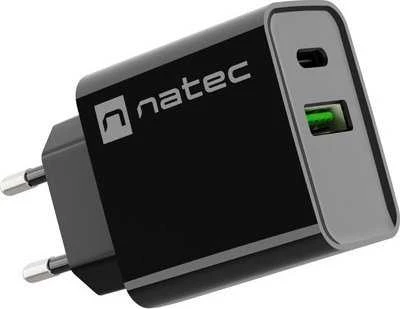 Natec Ribera įkroviklis 1x USB-A 1x USB-C 3 A (NUC-2062)