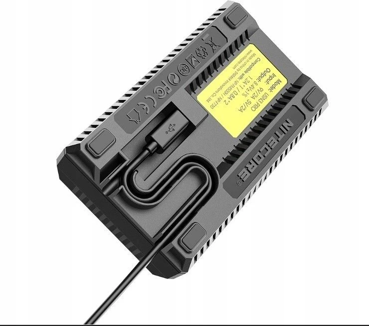 Nitecore USN3 Pro dvigubas įkroviklis, skirtas Sony NP-F serijai