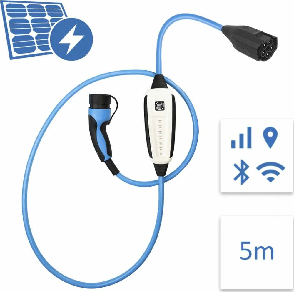 Įkroviklis NRGkick 32A Pure for PV-User WLAN + Bleutooth, GSM/GPS/SIM 22kW 5m (12601000-30001002)