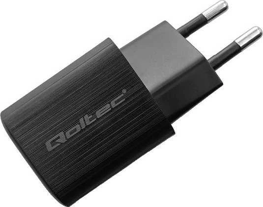 QOLTEC 50764 GaN ULTRA 35W charger / 5-20V / 2.25 3A / 1 x USB type C PD / 1x USB / Juodas