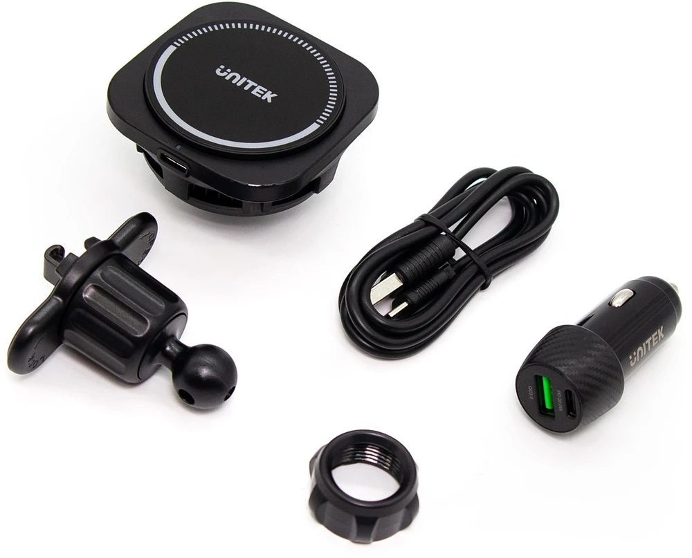 Unitek Įkroviklis automobilinis pakrovėjas 38 W, MagSafe laikiklis