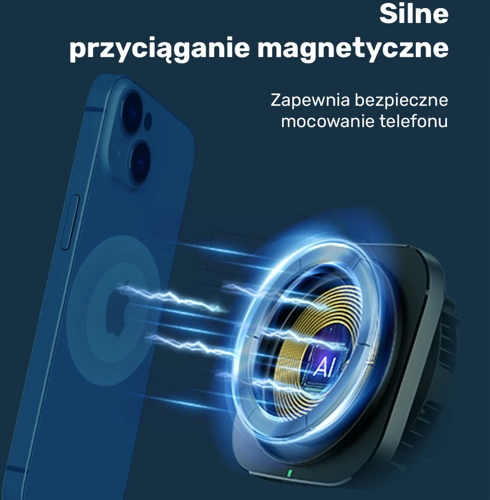 Unitek Įkroviklis automobilinis pakrovėjas 38 W, MagSafe laikiklis