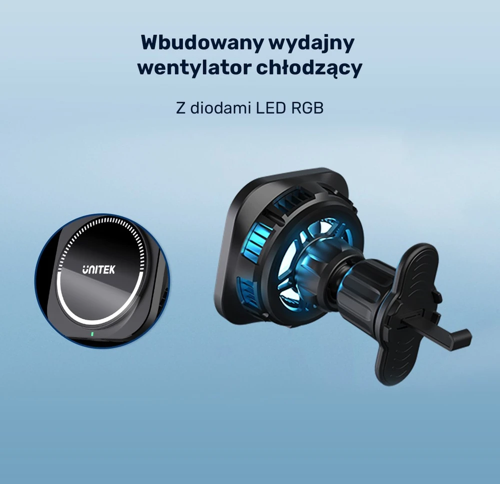 Unitek Įkroviklis automobilinis pakrovėjas 38 W, MagSafe laikiklis