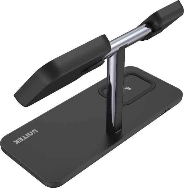 Unitek kroviklis magnetinis Qi 3in1 iPhone 15W